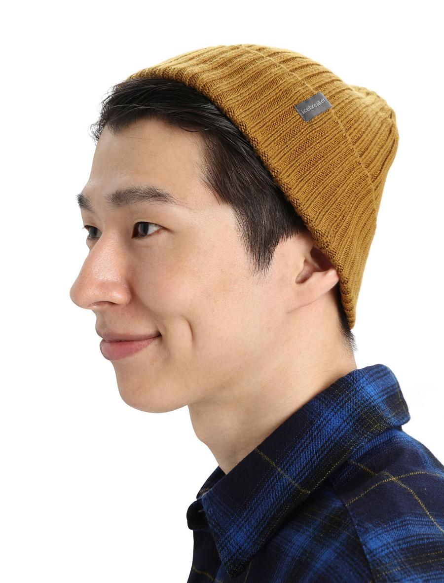 Icebreaker Unisex Merino Rixdorf Cuff Beanie Miesten Hatut Ruskea | FI 1106WNBY